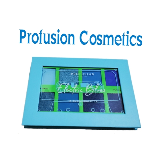 💜Profusion Cosmetics Women Makeup Shade Palette Cruelty-Free Eyeshadow New Blue - Picture 1 of 6